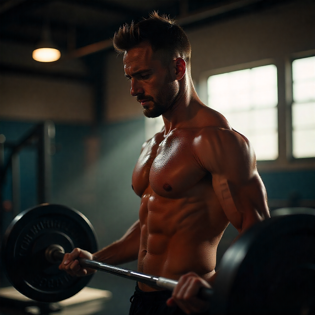 Freepik Athlete Lifting Heavy Barbell In Sunlit Gym Sweat 64563