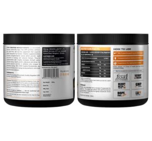 as it is atom creatine monohydrate 100g 32 servings | dope free | enhances performance | promotes muscle gains | blue razz flavour…